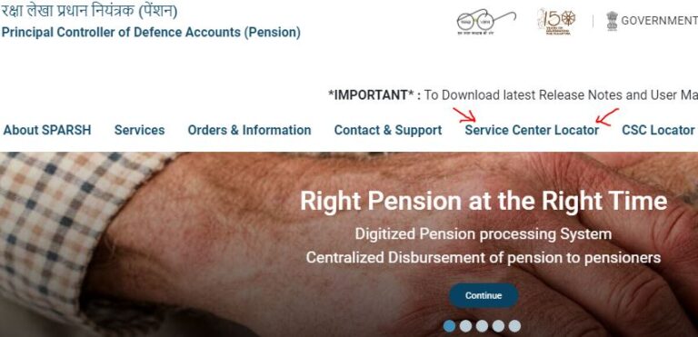 Registration Sparsh Pension Portal Registration Online Login